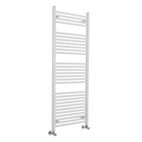 Rinse Straight Heated Towel Rail Radiator Ladder for Bathroom Wall Mounted White 1500x600mm