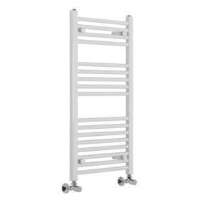 Rinse Straight Heated Towel Rail Radiator Ladder for Bathroom Wall Mounted White 900x450mm