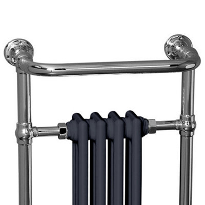 Rinse Traditional Victorian 952x479mm Heated Towel Rail Bathroom ...