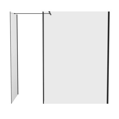 Rinse Walk in Shower Screen 8mm Clear Easy Clean Glass Screen Panel ...