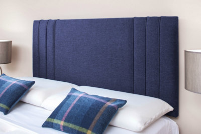 Rio 3 Turin Linen 3ft  Single 24" Headboard -  Blue