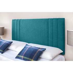 Rio 3 Turin Linen 4ft Small Double 24" Headboard -  Teal