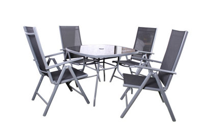 Rio 4 seater dining deals set with parasol