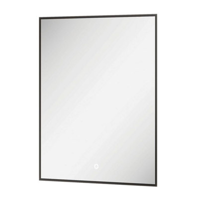 Rio Black Backlit LED Mirror - (W)450mm