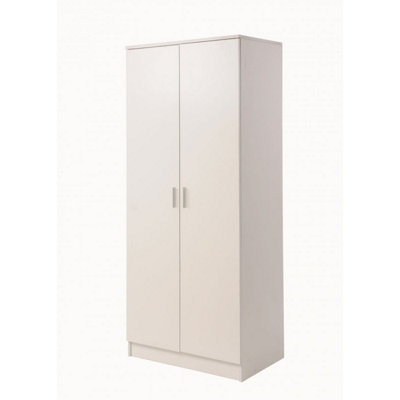 Rio Costa 2 Door Double Wardrobe In White