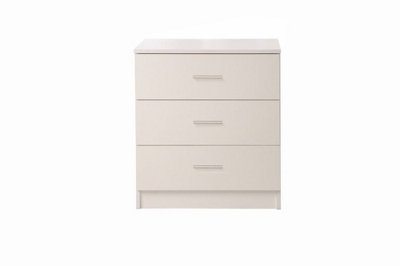 Rio Costa Chest 3 Drawers Bedroom Living Room Storage White