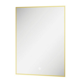 Rio Gold Backlit LED Mirror - (W)450mm
