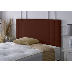 Rio II Chenille 2ft6 Small Single 24" Headboard - Brown