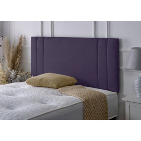 Rio II Chenille 2ft6 Small Single 24" Headboard - Purple