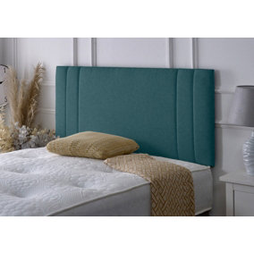 Rio II Chenille 2ft6 Small Single 24" Headboard - Teal