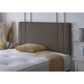 Rio II Chenille 4ft6 Double 24" Headboard - Charcoal