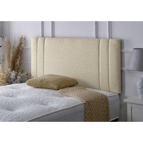 Rio II Chenille 6ft Super King 24" Headboard - Cream