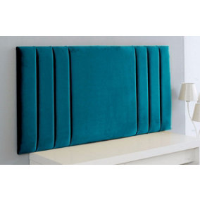 Rio Plush Velvet 4ft Small Double 20" Headboard -  Mallard