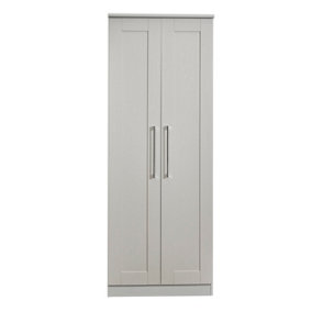 Ripon 2 Door Wardrobe in Grey Ash (Ready Assembled)