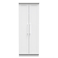 Ripon 2 Door Wardrobe in White Ash (Ready Assembled)