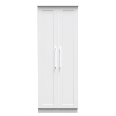 Ripon 2 Door Wardrobe in White Ash (Ready Assembled)