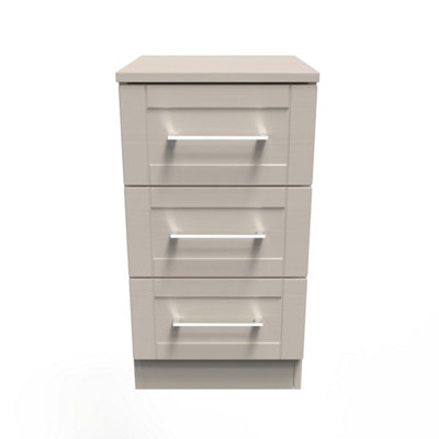 Ripon 3 Drawer Bedside Cabinet in Kashmir Ash (Ready Assembled)