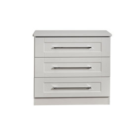 Ripon 3 Drawer Chest in Grey Ash (Ready Assembled)