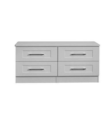 Ripon 4 Drawer Bed Box in Grey Ash (Ready Assembled) DIY at B&Q