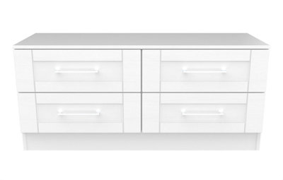 Ripon 4 Drawer Bed Box in White Ash (Ready Assembled)