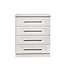 Ripon 4 Drawer Chest in White Ash (Ready Assembled)
