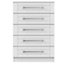 Ripon 5 Drawer Chest in Grey Ash (Ready Assembled)