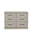 Ripon 6 Drawer Wide Chest in Kashmir Ash (Ready Assembled)