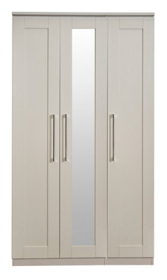 Ripon Tall Triple Mirror Wardrobe in Kashmir Ash (Ready Assembled)