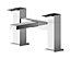 Ripple Square Deck Mounted Bath Filler Tap - Chrome - Balterley