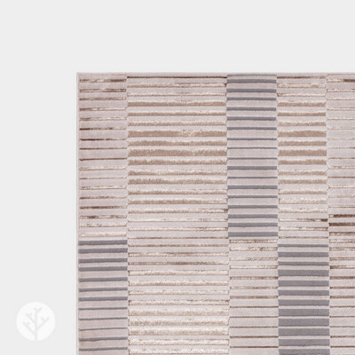 Ripple Stiped Geometric Abstract Modern Rug for Living Room Bedroom and Dining Room-160cm X 230cm