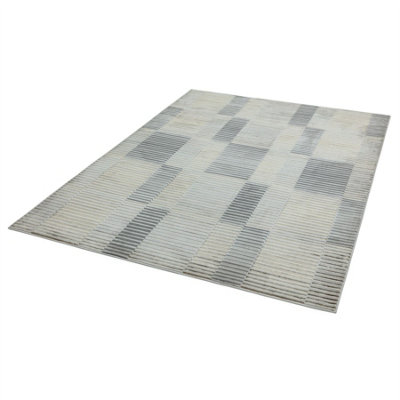 Ripple Stiped Geometric Abstract Modern Rug for Living Room Bedroom and Dining Room-80cm X 150cm