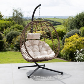 Risborough Swing Egg Pod Chair - Cream