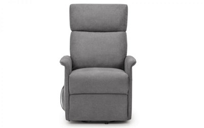 Rise and Recline Chair - Charcoal Grey Velvet