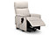 Rise and Recline Chair - Pebble Faux Leather