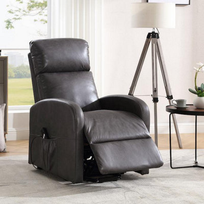 Leather electric recliner armchair hotsell