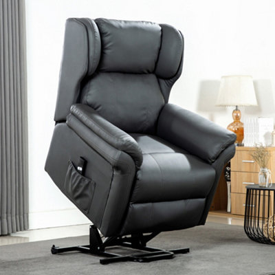 Rise Recliner Chair With Single Motor, Remote Control, Pocket Storage ...