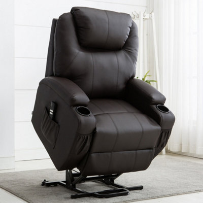 Rise Recliner Cinema Chair With Dual Motor, Heat And Massage, Remote ...
