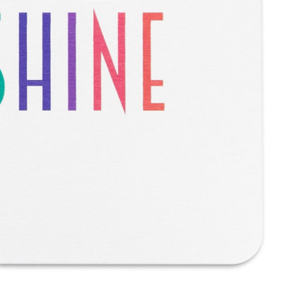 Rise & Shine White Stone Non Slip Bath Mat - 4