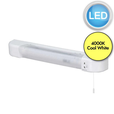 Rise - White LED Bathroom Shaver Light