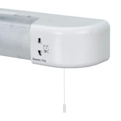 Rise - White LED Bathroom Shaver Light