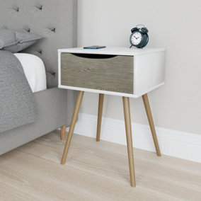 Riser Contemporary 1 Drawer Bedside Chest