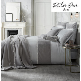 Rita Ora Sylvie 200TC Diamante Trim Duvet Cover Bedding