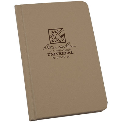 Rite in the Rain All-Weather Universal Tough Hard Cover Book Tan