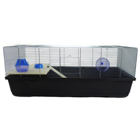 Ritz Large Rat and Hamster Cage with Shelf - Black