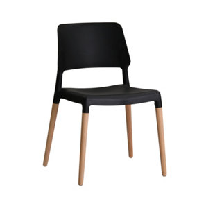 Riva Dining Chair Black (Pack of 2)