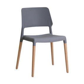 Riva Dining Chair Grey (Pack of 2)