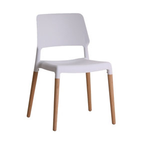 Riva Dining Chair White (Pack of 2)