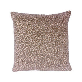 Riva Home Chenille Leopard Print Cushion Cover Beige/Grey/Cream (One Size)