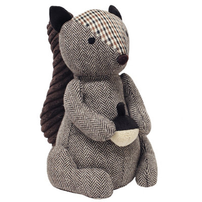 Riva Home Herringbone Squirrel Novelty Doorstop