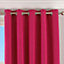 Riva Home Pink Twilight 3-Pass Blackout Eyelet Lined Curtain Pair (W) 229cm x (L) 137cm